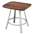 **Houten Bijzettafel met Metalen Onderstel**