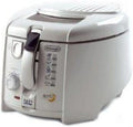 De'Longhi Roto-Fry F28533.W1 Rotofritteuse | systeem voor 50% minder olie | Easy Clean System | antiaanbaklaag | met uitneembare frituurhouder | timer | wit(Olie-afloopfunctie)