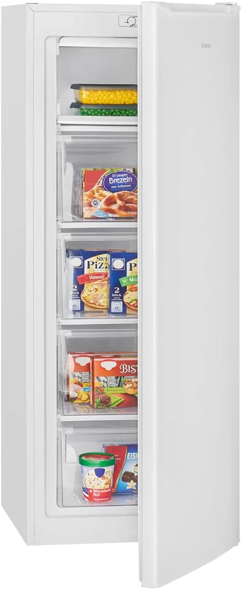 Bomann® Diepvries, Diepvries, Diepvries, Inhoud 168 liter, Omkeerbare deurscharnier, 4-sterren vriesvak, GS 7340 Wit(Wit)