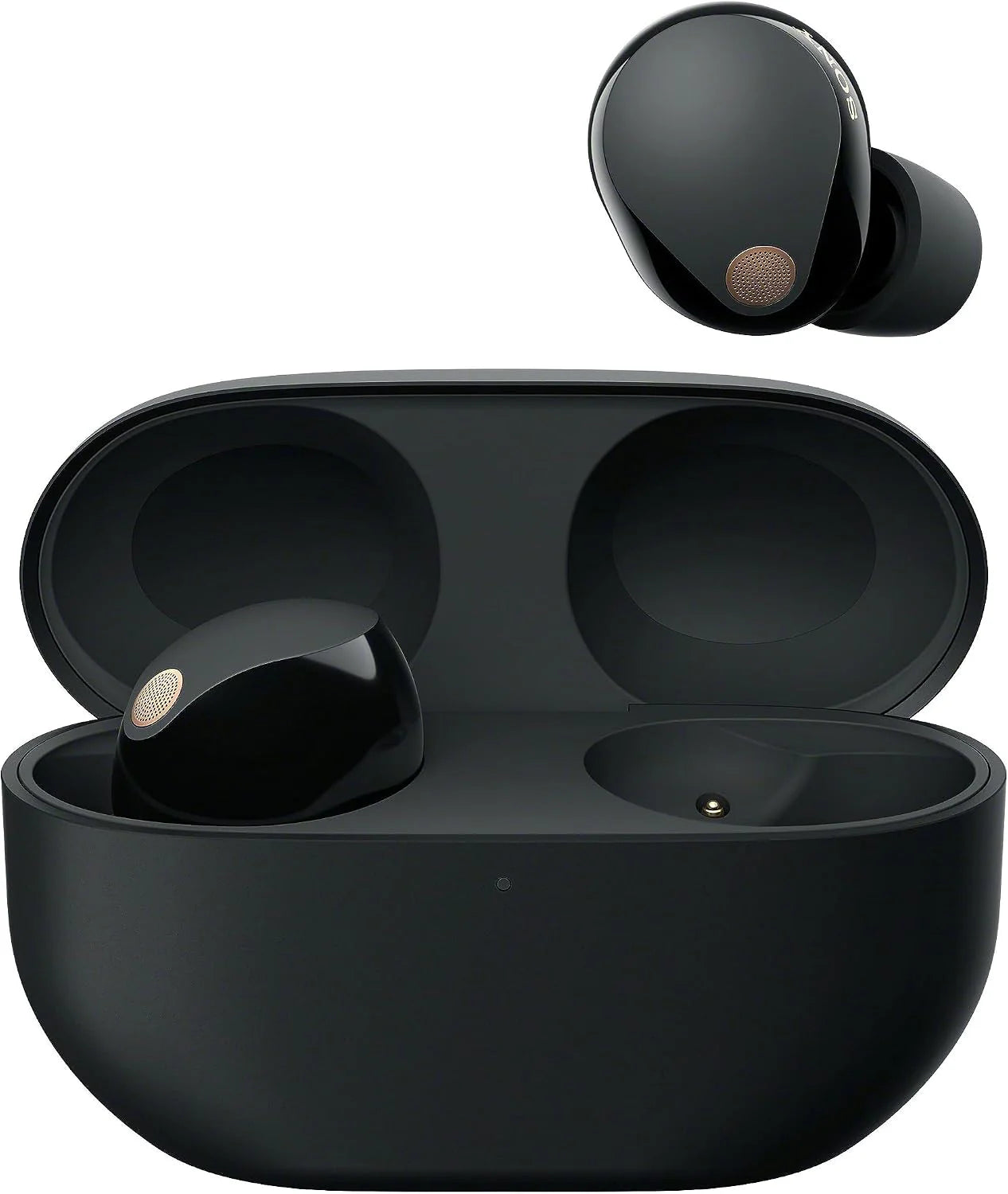 Sony WF-1000XM5 Draadloze Noise Cancelling oordopjes, Bluetooth, in-ear koptelefoon met microfoon, tot 24 uur batterijduur en snellaadfunctie, IPX4 waterbestendig, werkt met iOS  Android - Zilver(Black)