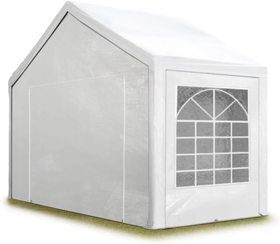 Partytent Feesttent Paviljoen 5x10 m wit PE 350 N zeil 100% waterdicht UV-bestendig(3x2 m)