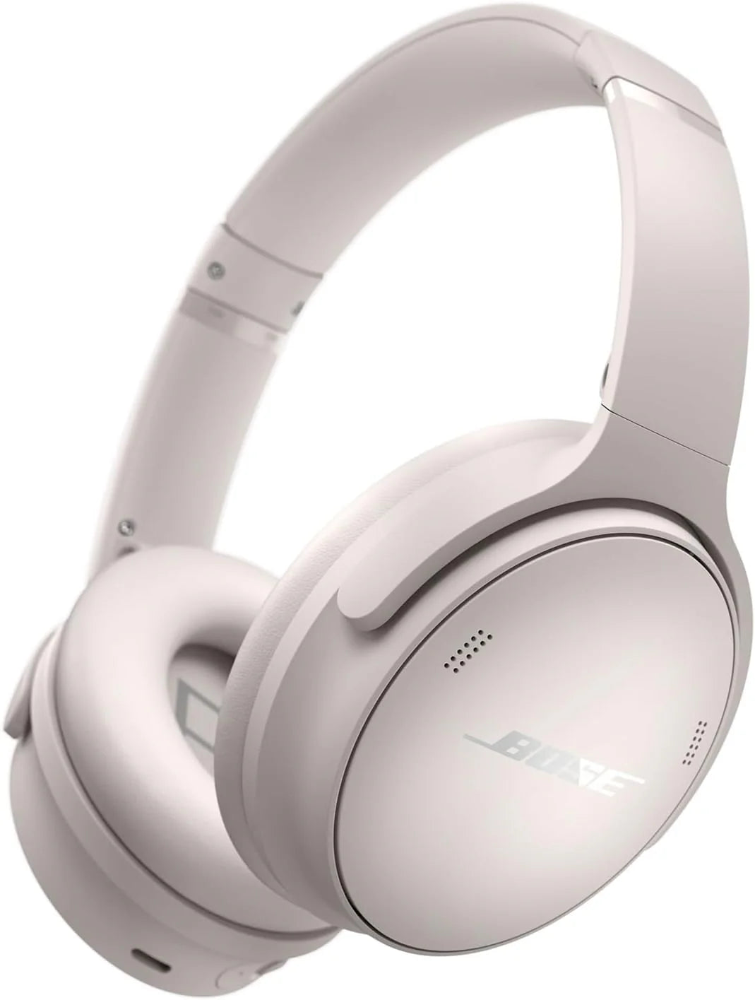 Bose QuietComfort SC Draadloze noise cancelling-hoofdtelefoon, Bluetooth over-ear hoofdtelefoon met afspeeltijd tot 24 uur, met Zachte Behuizing, Zwart(White Smoke)
