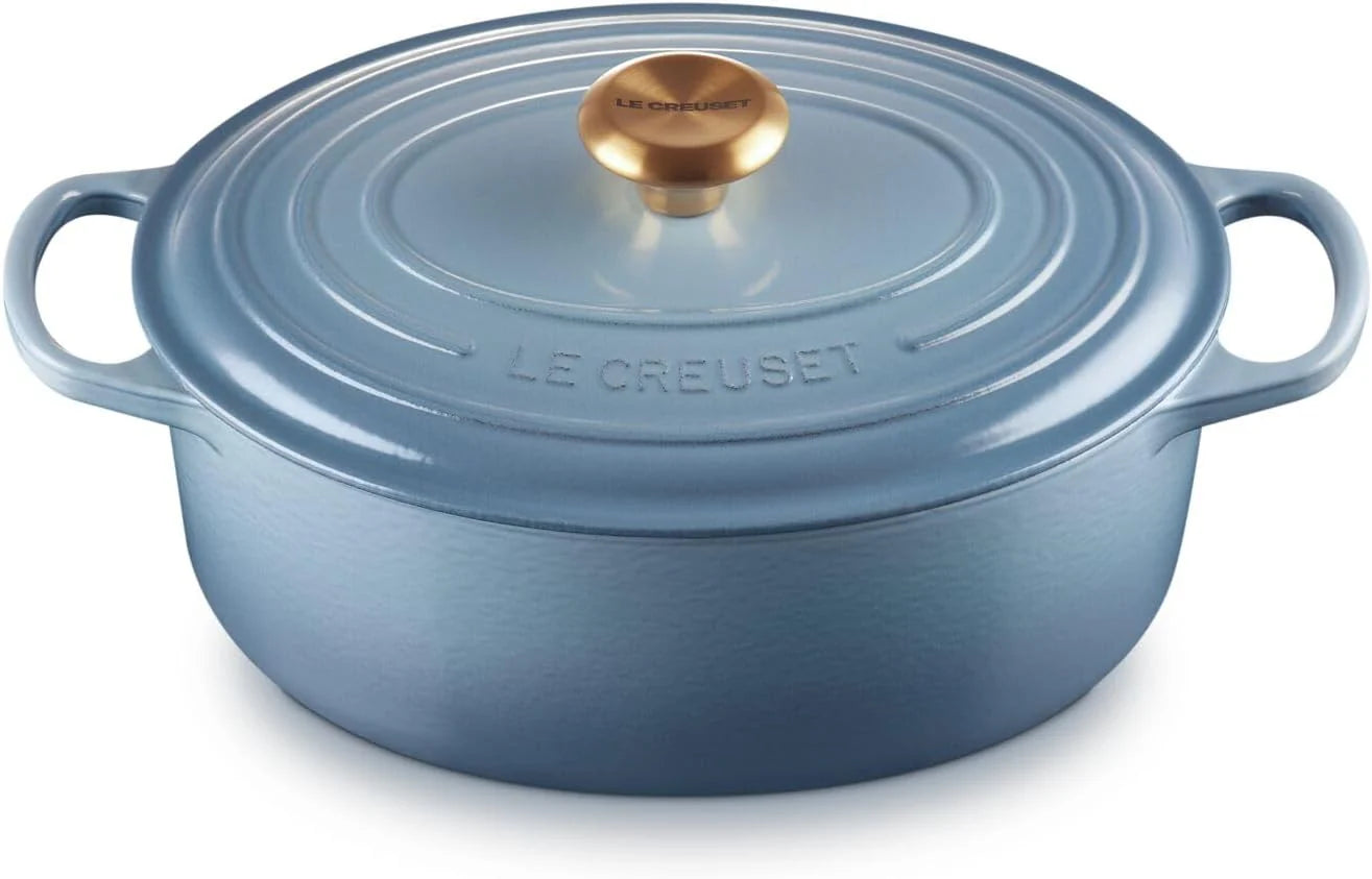 Le Creuset Braadpan Ovaal in Geëmailleerd Gietijzer, 29 cm, 4,7 L, Chambray, 21178294344441