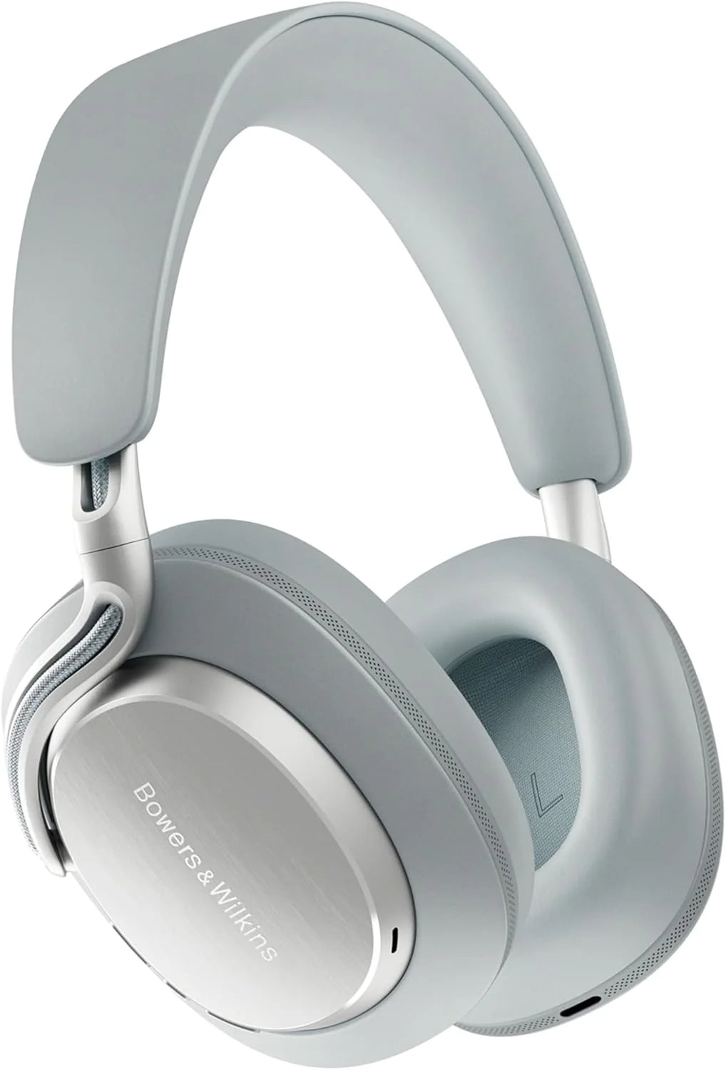 Bowers  Wilkins Px8 S2 Draadloze Over-Ear Hoofdtelefoon met geavanceerde Noise Cancelling, Bluetooth 5.3 met aptX Lossless, Auracast, Hi-Res audio, 30 uur Afspeeltijd, Snelladen - Warm Stone(Pearl Blue)