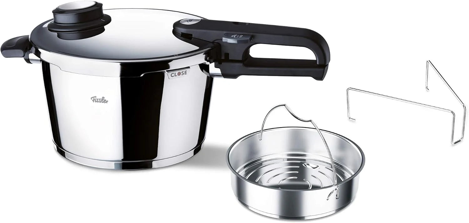 Fissler vitavit premium / snelkookpan (8 L, Ø 26 cm) RVS snelkookpan, 2 kookniveaus - inductie